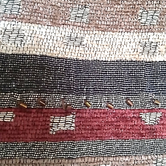 Alfred Dunner Southwest Open Beaded Lined Blazer. Size See Measurements - Picture 5 of 11